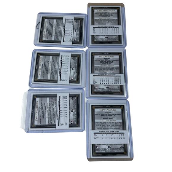 2021 Topps Gallery Lot of 6 Rookie Card Sticker Autographs Ungraded - Picture 2 of 8